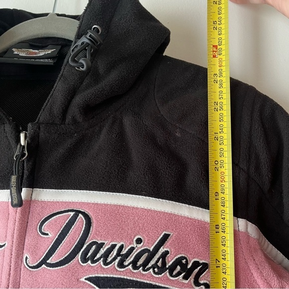Harley-Davidson reinforced fleece hooded riding full zip riding jacket women’s - Picture 7 of 15